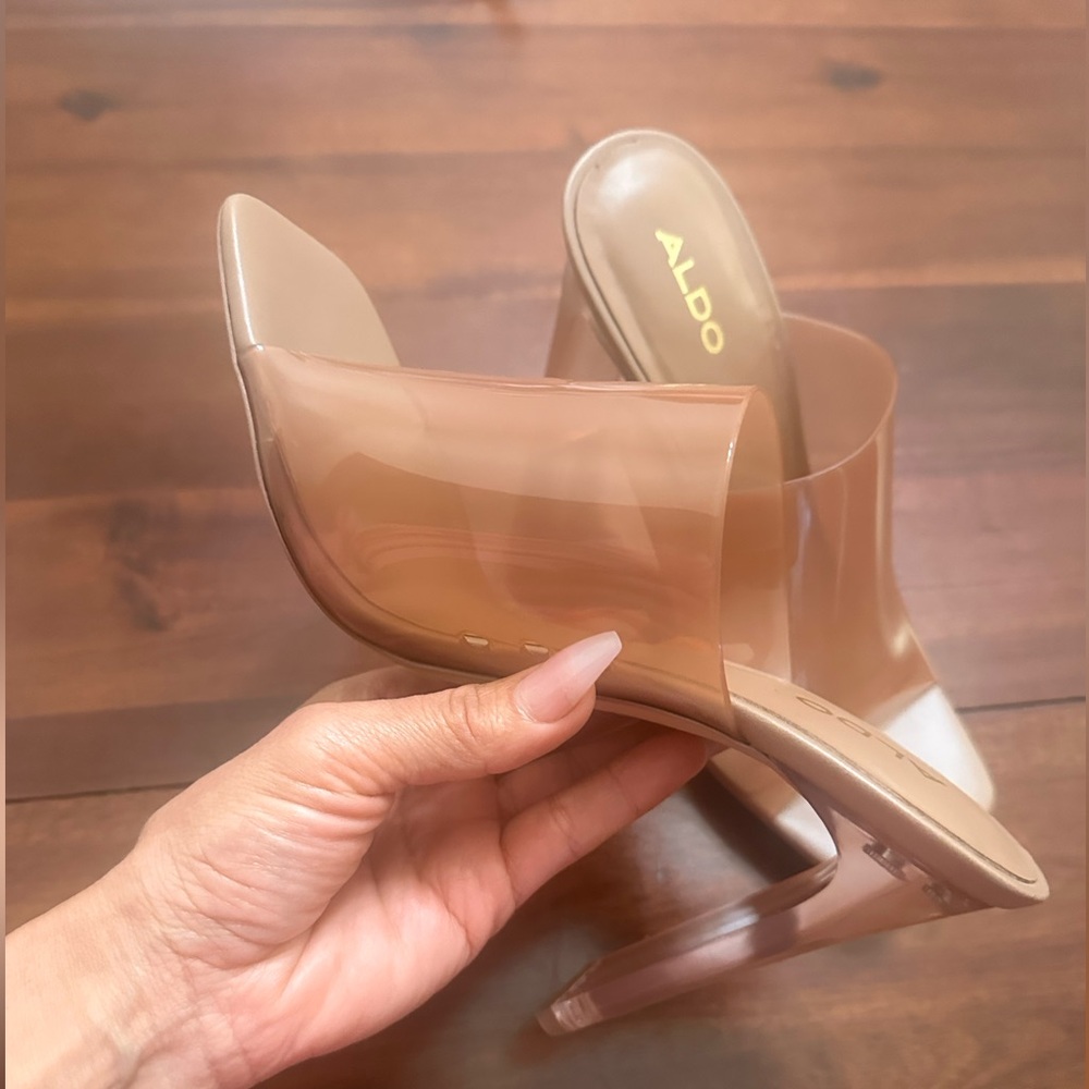 ALDO Women's Nude Heeled Mules